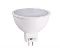 Лампа светодиодная PLED-ECO 5Вт JCDR MR16 3000К тепл. бел. GU5.3 400лм 220-240В JazzWay 1037077A