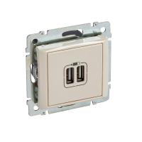 Розетка USB 2-м СП Valena сл. кость Leg 774170
