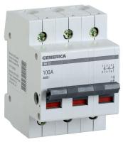 Выключатель нагрузки (мини-рубильник) 3п ВН-32 100А GENERICA MNV15-3-100