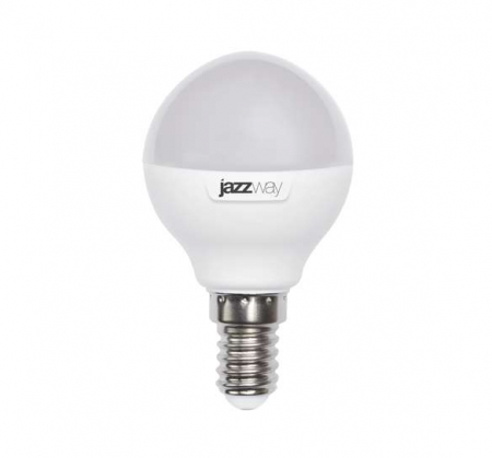 Лампа светодиодная PLED-SP 9Вт G45 шар 3000К тепл. бел. E14 820лм 230В JazzWay 2859570A