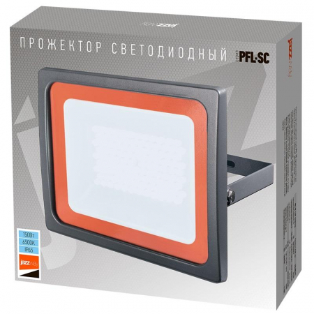 Прожектор светодиодный PFL-SC 150Вт 6500К IP65 190-260В ДО закален. матов. стекло JazzWay 5005167