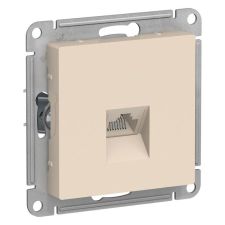 Розетка компьютерная 1-м AtlasDesign RJ45 кат.5E механизм беж. SE ATN000283