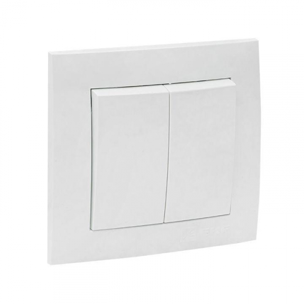 Выключатель 2-кл. СП Валенсия 10А IP20 бел. PROxima EKF EWV10-023-10