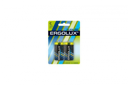 Элемент питания алкалиновый C/LR14 1.5В Alkaline BL-2 (блист.2шт) Ergolux 11751