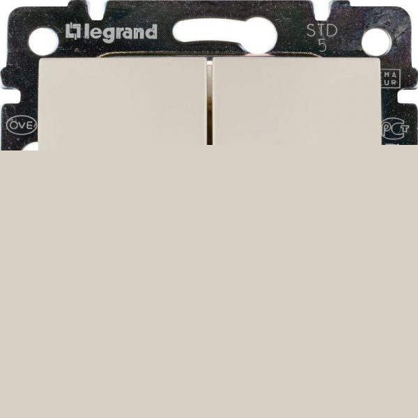 Выключатель 2-кл. СП Valena 10А IP31 250В механизм сл. кость Leg 774305