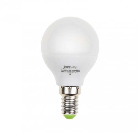 Лампа светодиодная PLED-ECO 5Вт G45 шар 4000К нейтр. бел. E14 400лм 220-240В JazzWay 1036926A